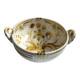 Vintage bowl signed Keraluc Quimper in yellow and green.