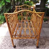 Rattan crib of the 50s