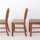 3 chaises de salle à manger Uldum Møbelfabrik en teck danois des années 1960, style mid-century.