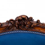 A late 19th-century French bergère armchair. After renovation.