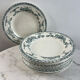 Set of 12 deep plates in ironstone Ninon 24cm
