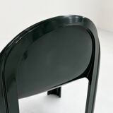 Paire de Chaises Verte Foncée Modèle 4854 Chair par Gae Aulenti pour Kartell, 1970