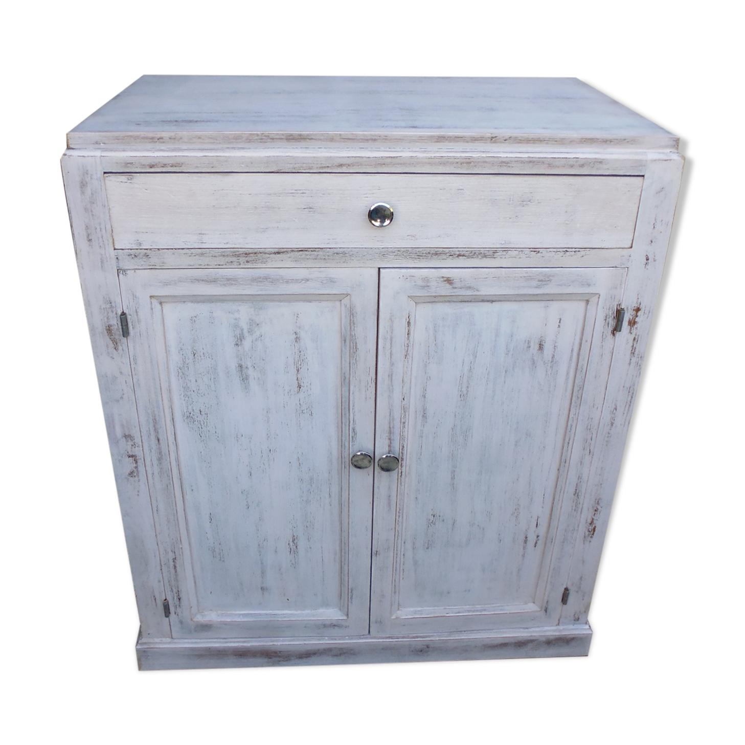 Parisian buffet 2 doors 1 painted oak drawer
