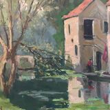 Country landscape signed