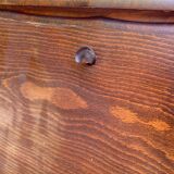 Louis XV style solid wood secretary