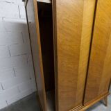 Armoire penderie 1950 pieds compas portes coulissantes plateau neuf