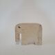 Three elephant statuettes travertine paperweight - Fratelli Mannelli made in Italy - vintage