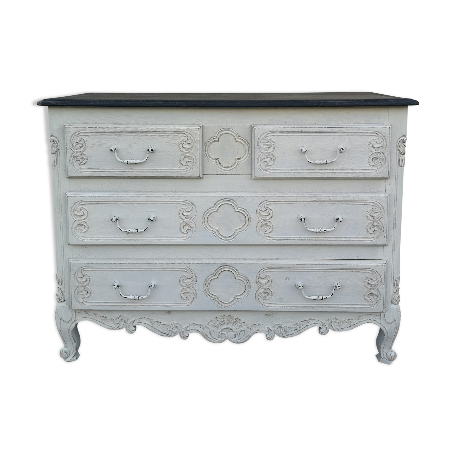 Commode style Louis XV patine shabby chic gustavien chêne