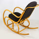 Mid-century beech bentwood rocking chair from ton, 1960s