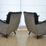 1/2 very beautiful original chairs from the 1950s wings of bald mice