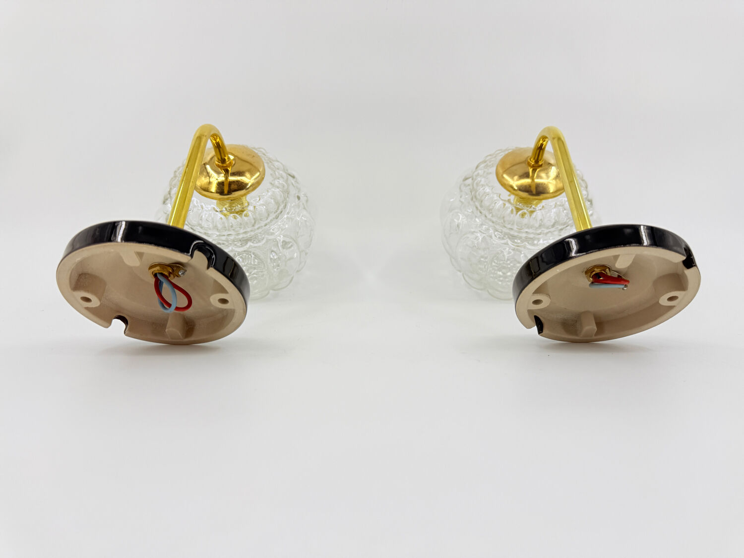 Paire d'appliques Bubble vintage