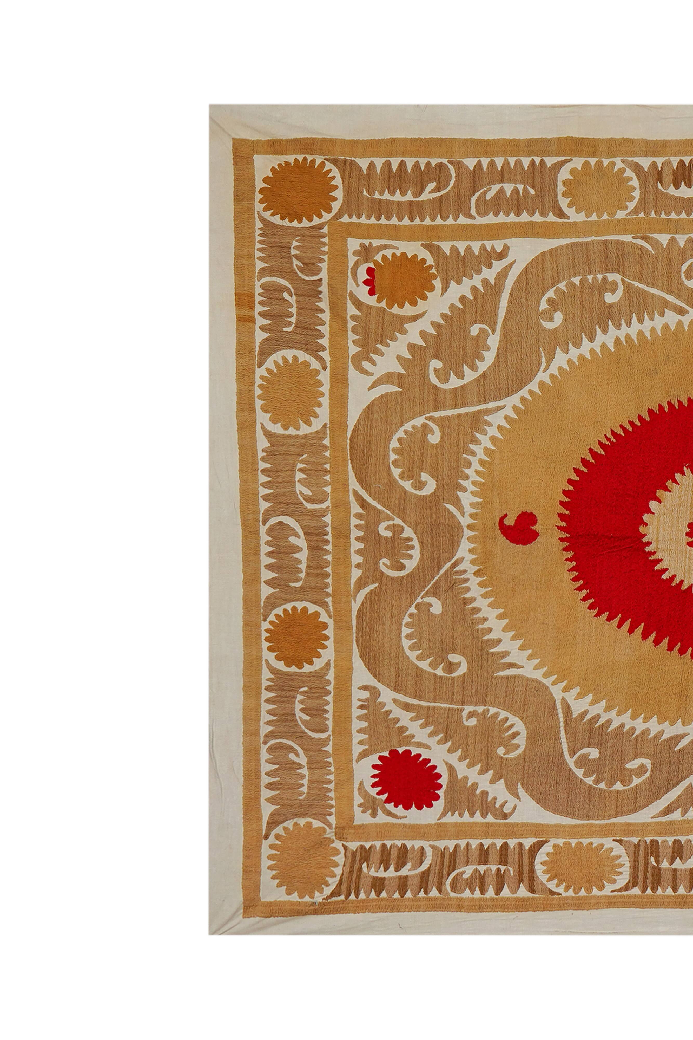 Vintage Turkish hand-knotted rug 127x150 cm