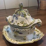 Painted ceramic planter