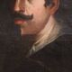 Portrait antique espagnol d'un gentleman du XVIIIe siècle.