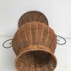 Vintage wrought iron wicker plant holder