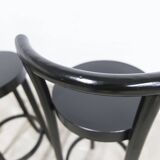 Pair of Baumann high stools, Dialog model, 79 cm