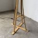Bamboo and straw floor lamp 1980