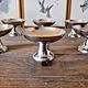 6 vintage stainless steel ice cream cups by Guy Degrenne (dessert, sorbet)