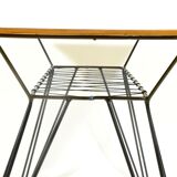 Vintage coffee table with wired base