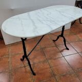 Bistro table with marble top