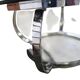 Vintage chrome coffee table / coffee table with smoked glass