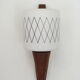 Applique scandinave en teck et opaline