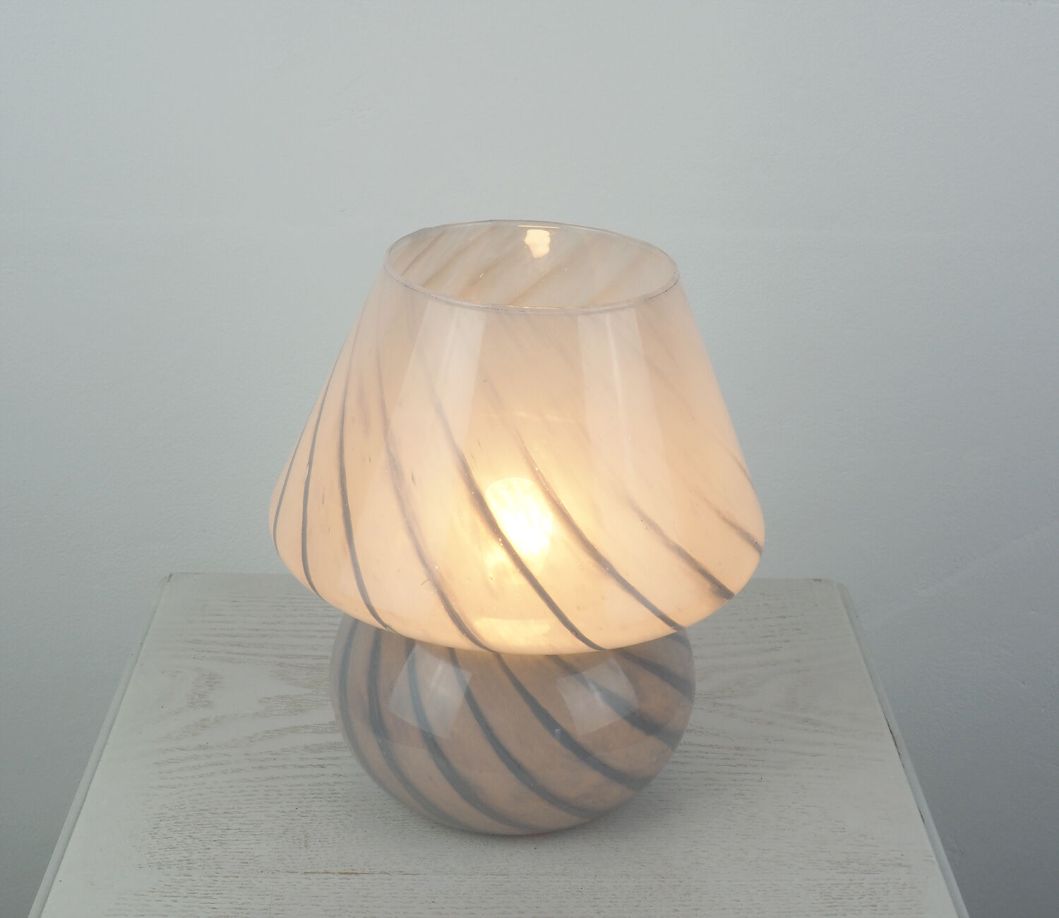 Murano mushroom table lamp by Vetri Italy, 1970