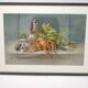 Still life with pastel Breton lobster