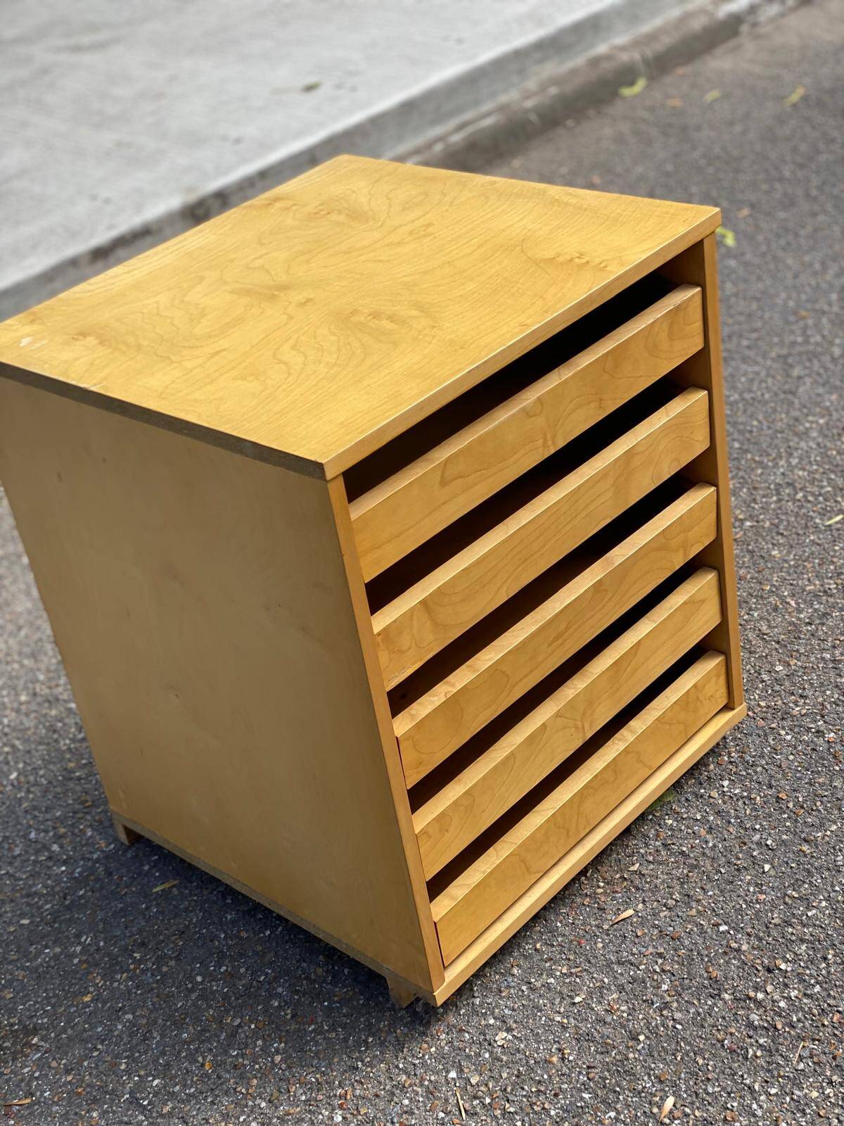 5-drawer plan sorter furniture, workshop style, for drawing and sewing storage 7