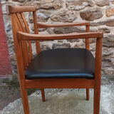 Scandinavian teak armchair from the 60s