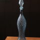 Italian glass carafe and matching vase