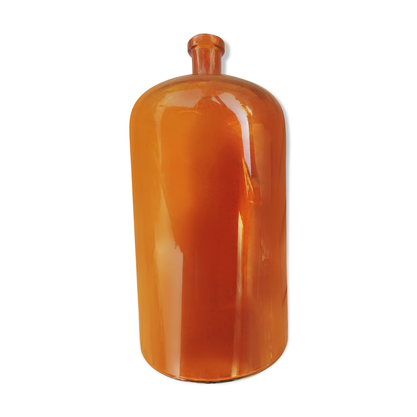 Amber color demijohn