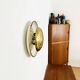Beautiful Italian Brass Sunburst Wall or Flush Lamp