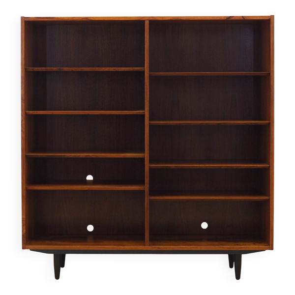 Bibliothèque en palissandre, design danois, années 1970, fabriquée par Hundevad.