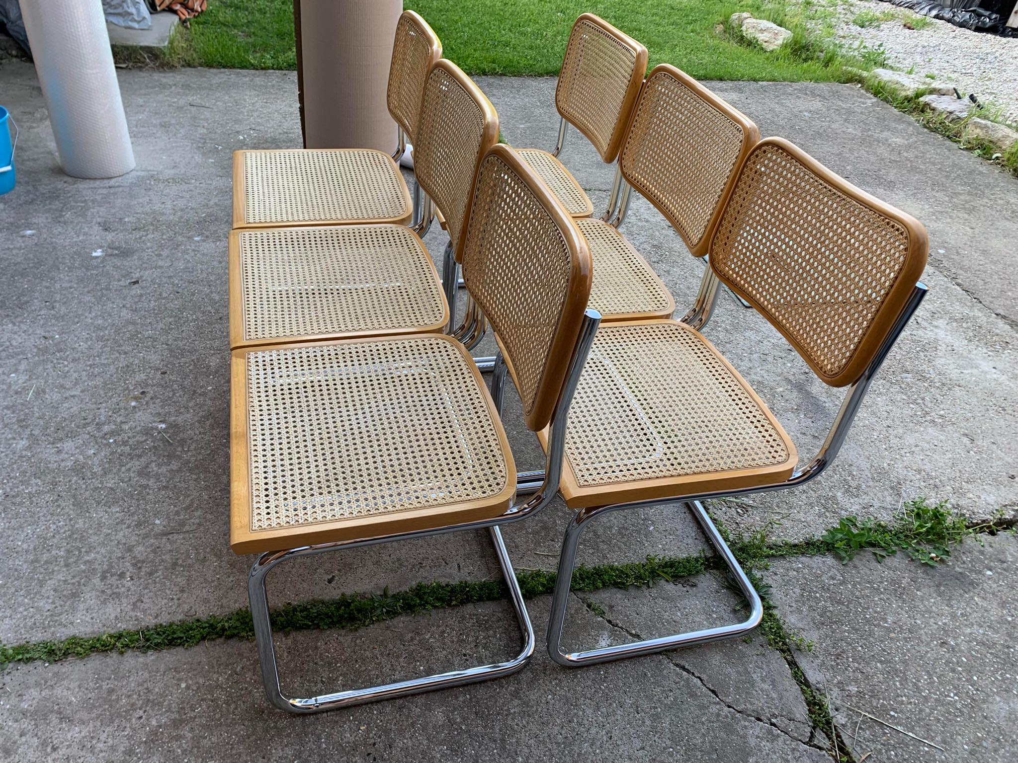 6 chaises Cesca de Marcel Breuer