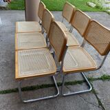 6 chaises Cesca de Marcel Breuer