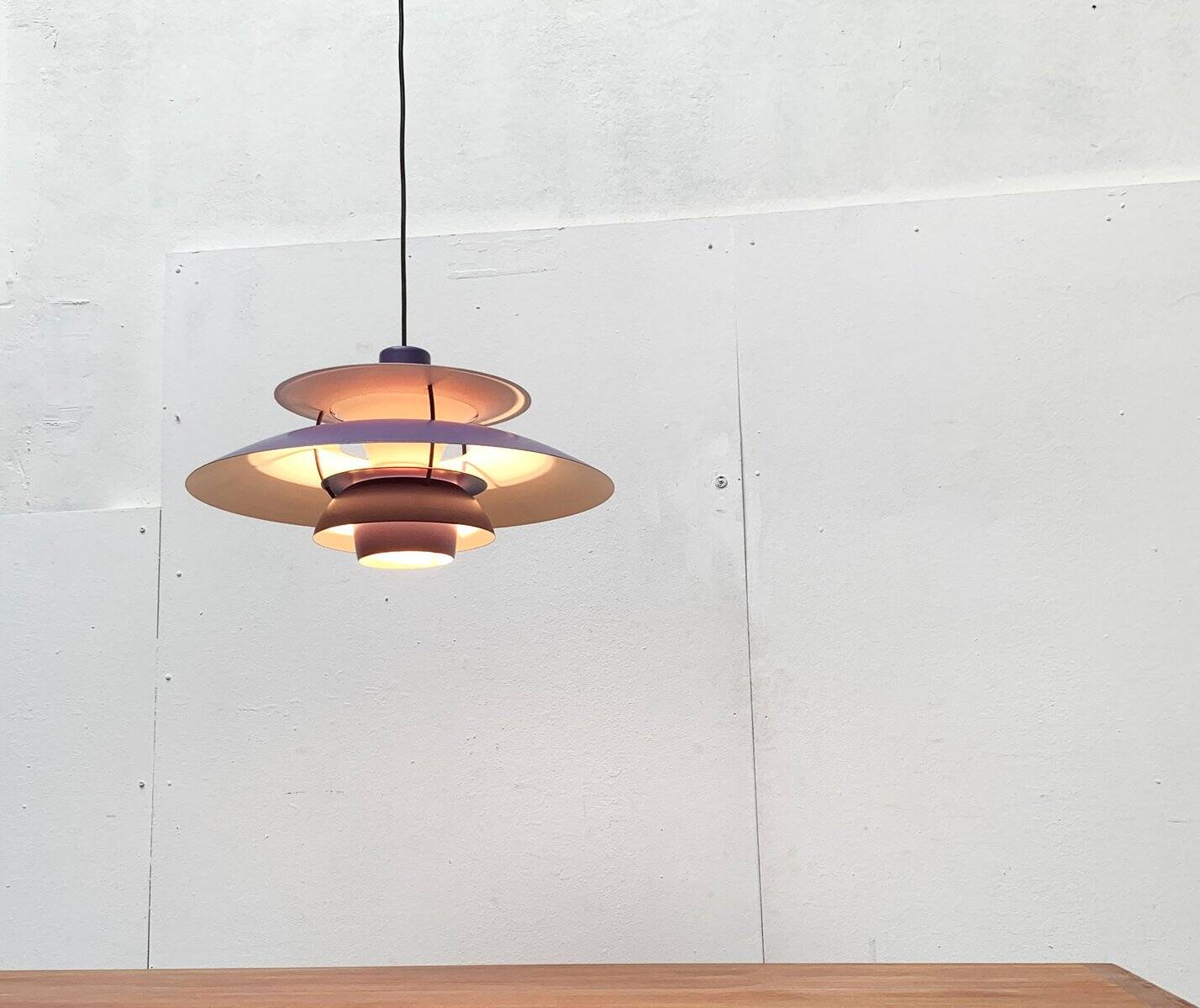 Mid-century modern PH 5 pendant by Poul Henningsen for Louis Poulsen, 1960s.