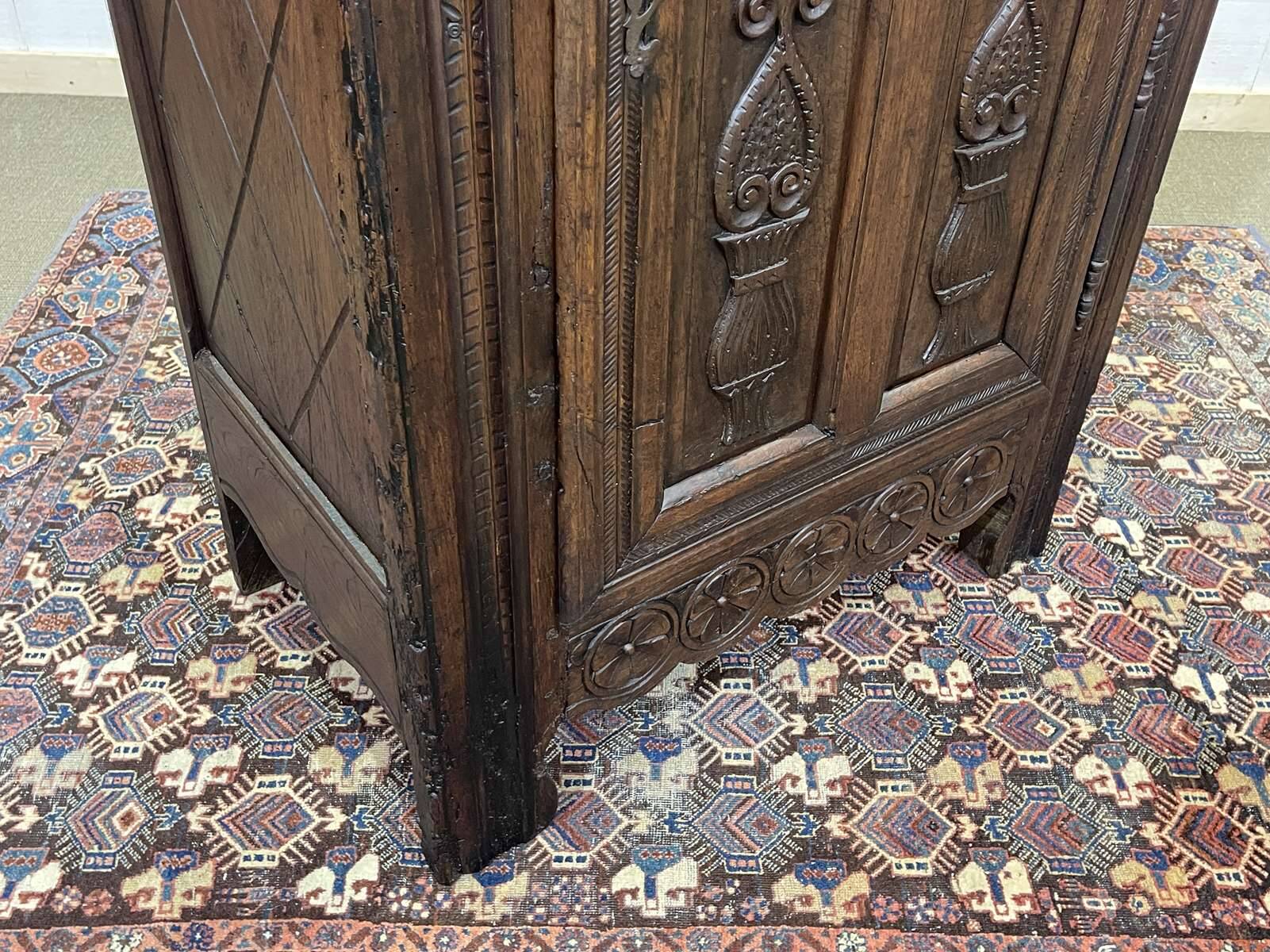 Bonnetière rustique en chêne 19ème