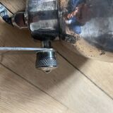 vintage silver metal wall light 250901