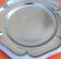 Plat de service service polylobe  inox  années 70