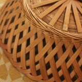 Vintage round openwork basket