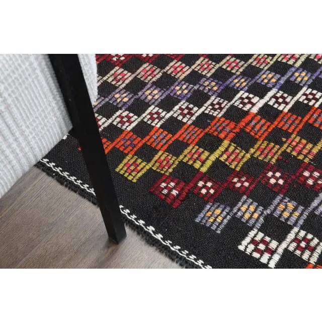 1970s vintage Turkish Oushak handmade wool cotton brown area rug 182x289