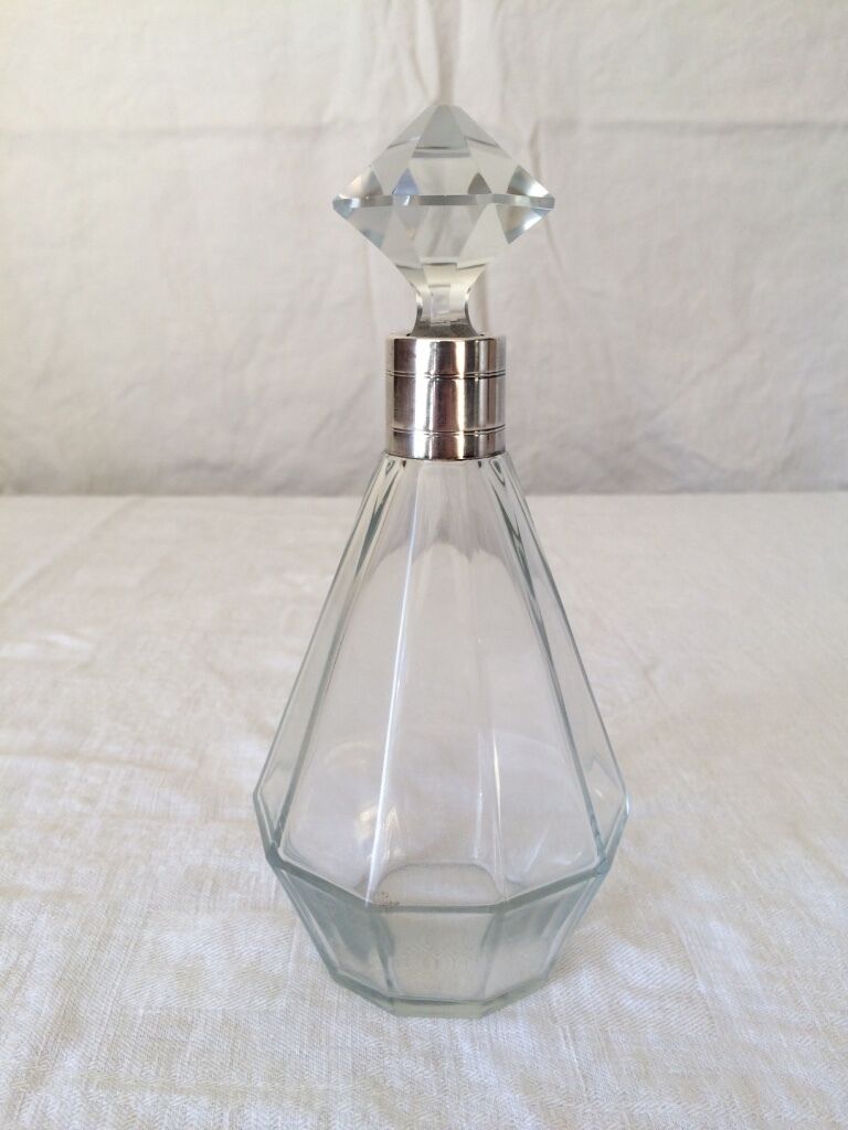 Small carafe in Glass and MASSIF ARGENT - MINERVE