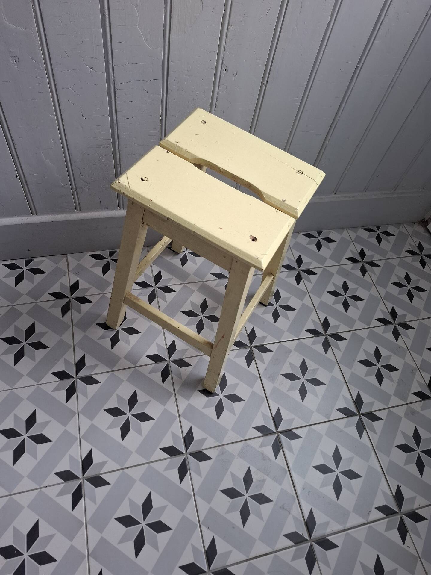 Yellow butter stool