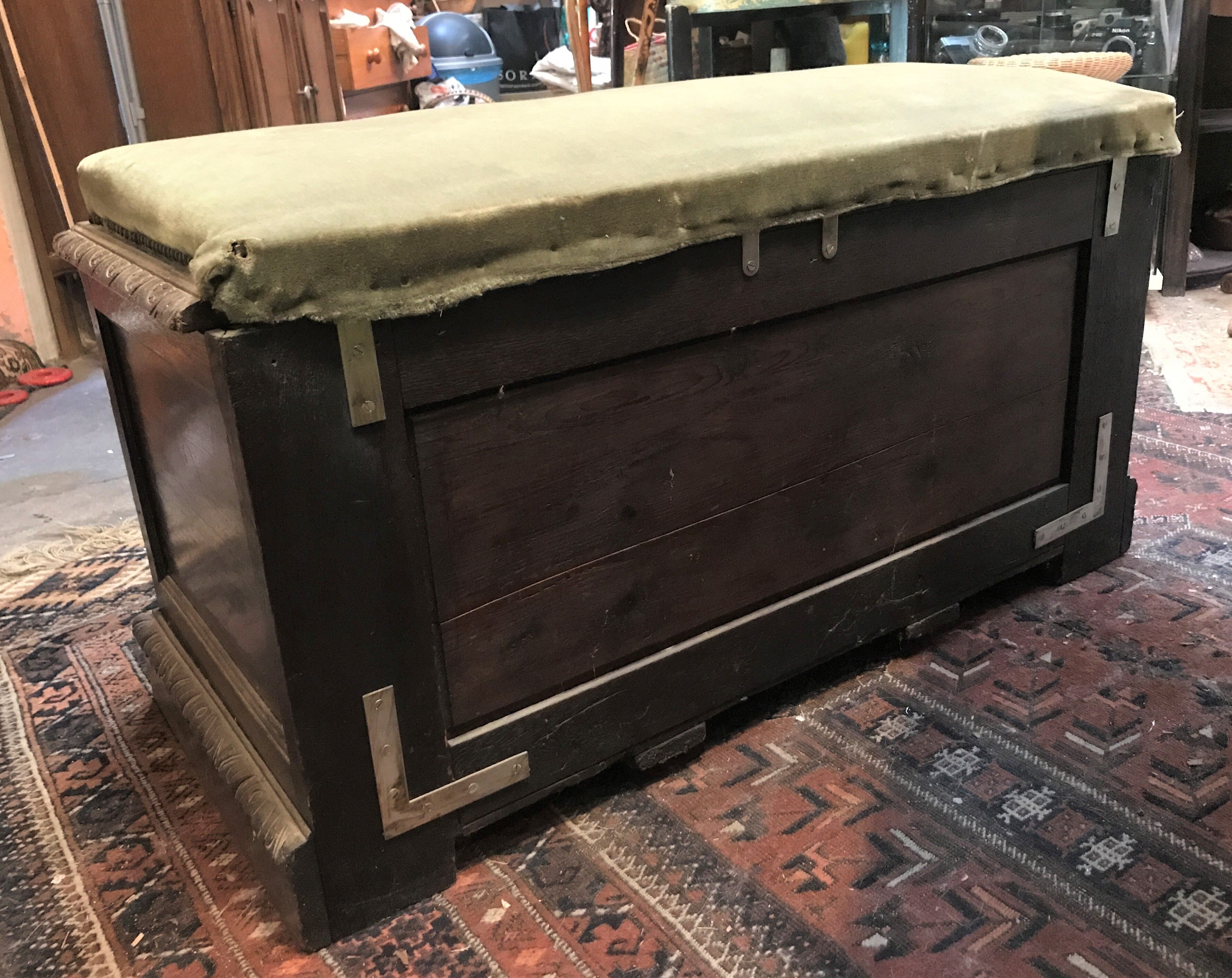 Gothic-style carved chest