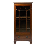 Original English mahogany display cabinet