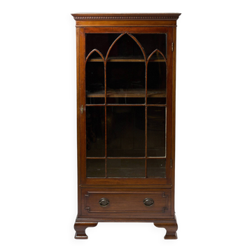 Original English mahogany display cabinet