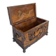 Antique Chinese Carved Export Chest – Dragon, Phoenix & Landscape Deco