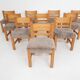 Set of 10 pinewood dining chair in the style of Ate van Apeldoorn, The Netherlands 1970's