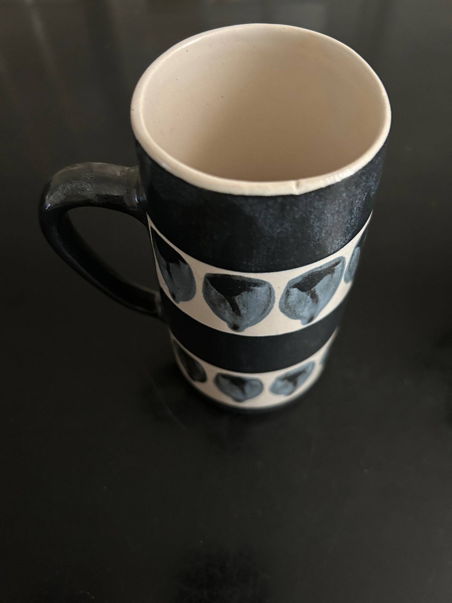 Two vintage ceramic mugs